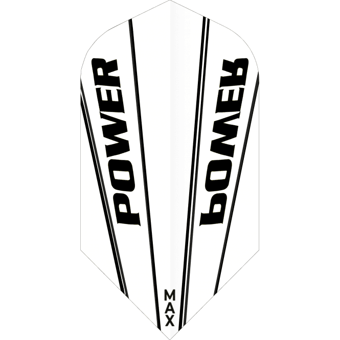 *McCoy Power Max Dart Flights - 150 Micron - Slim - Solid Clear White