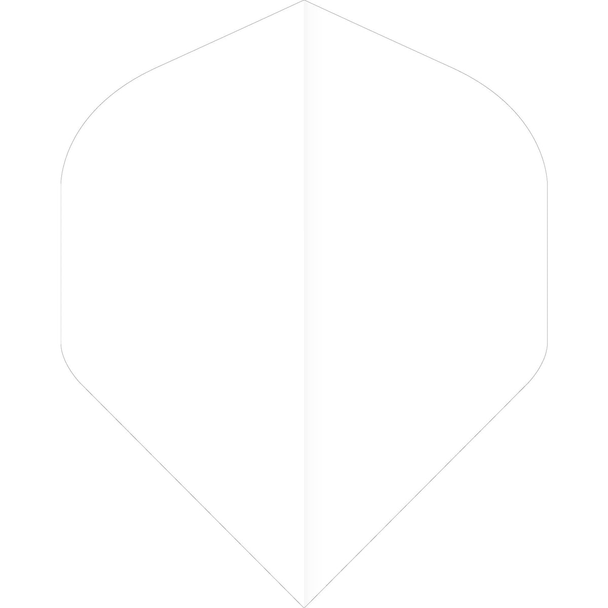 Ruthless Poly Plain - Solid - Dart Flights - 75 Micron - No2 - Std White