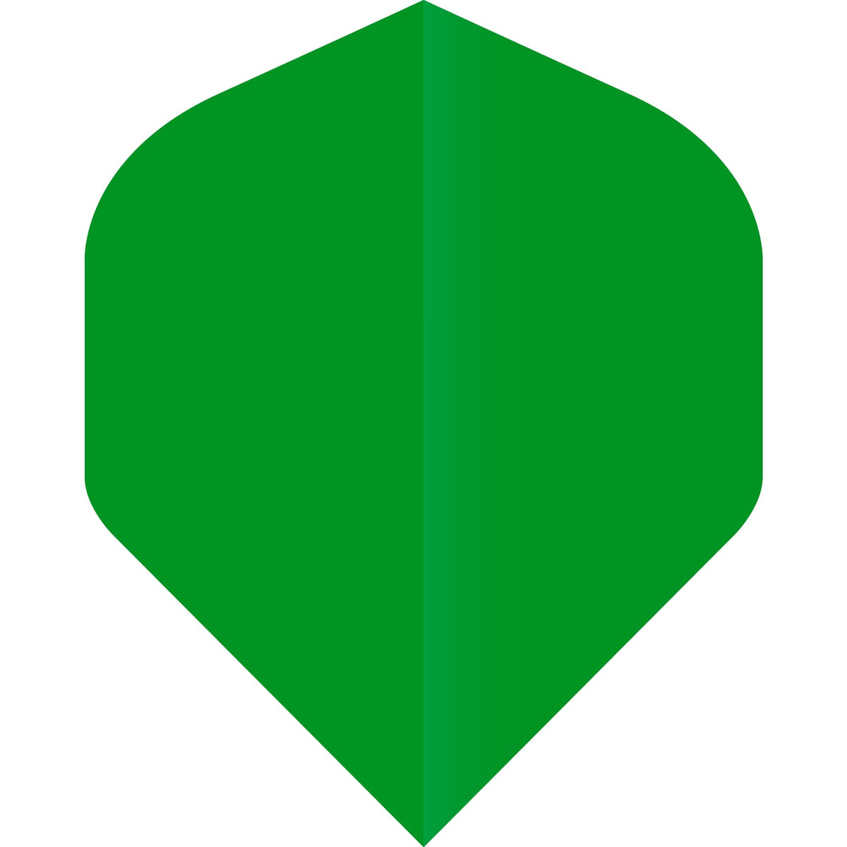 Ruthless Poly Plain - Solid - Dart Flights - 75 Micron - No2 - Std Green