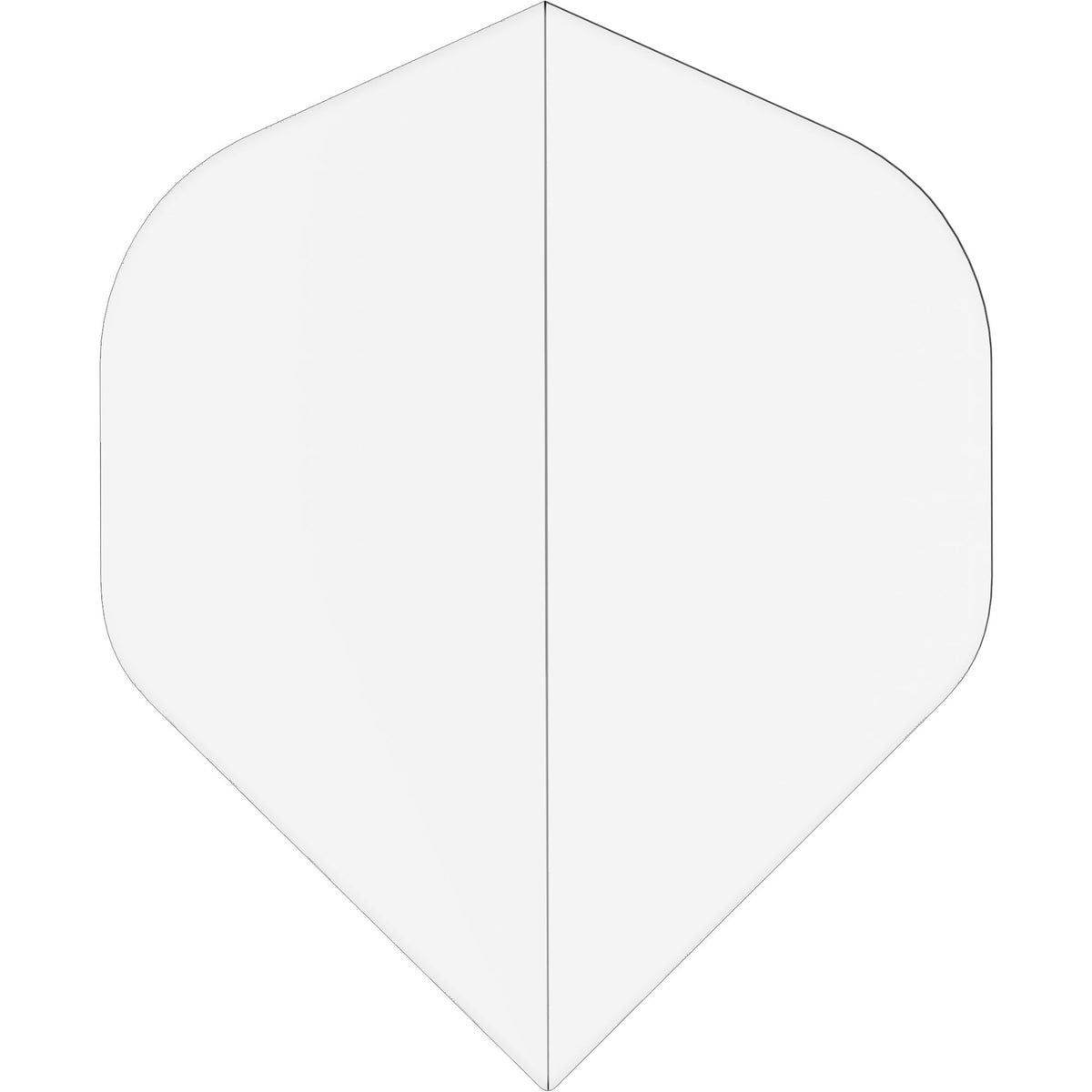 Ruthless Poly Plain - Solid - Dart Flights - 75 Micron - No2 - Std Clear