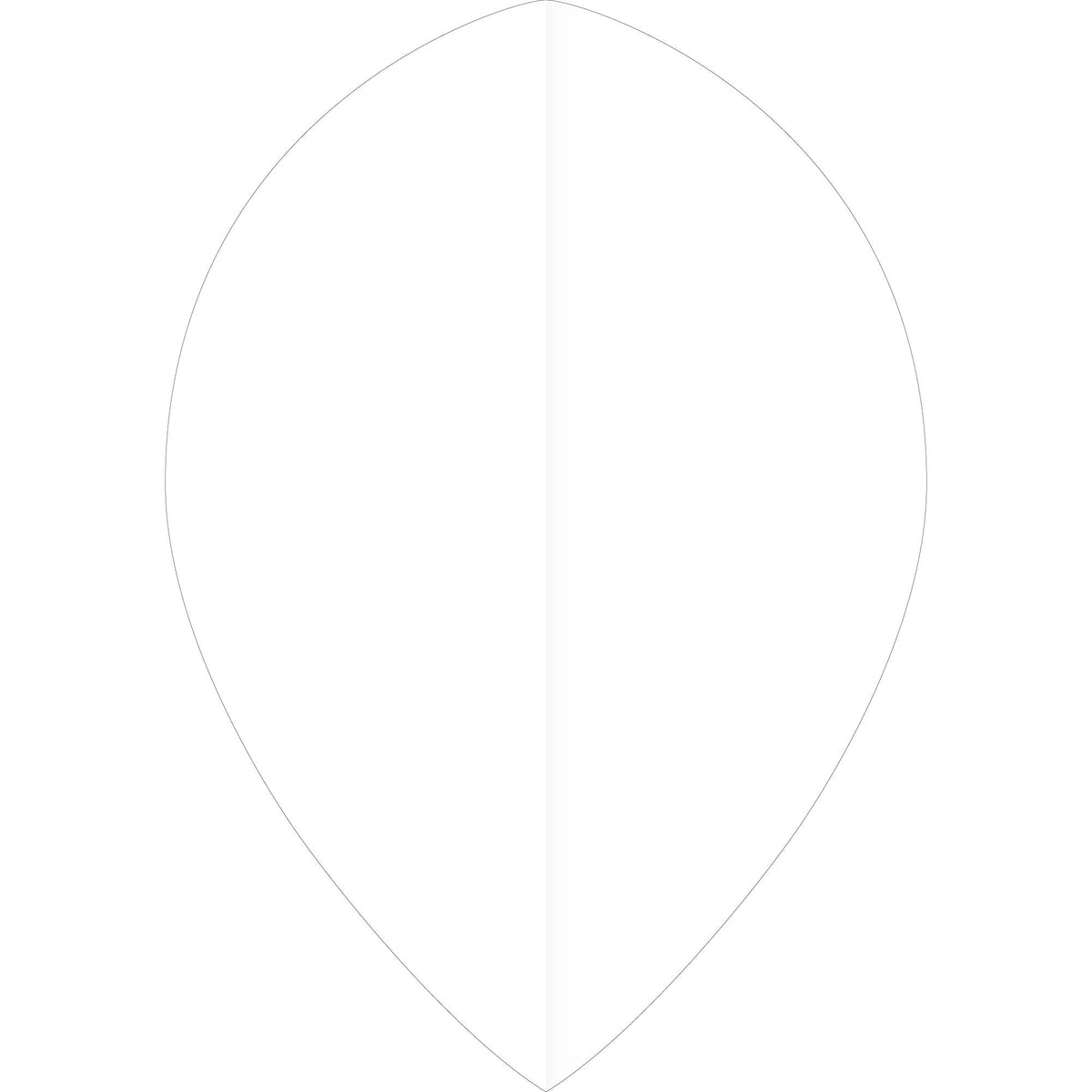 *Ruthless Poly Plain - Solid - Dart Flights - 75 Micron - Pear White