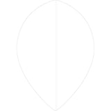 *Ruthless Poly Plain - Solid - Dart Flights - 75 Micron - Pear White