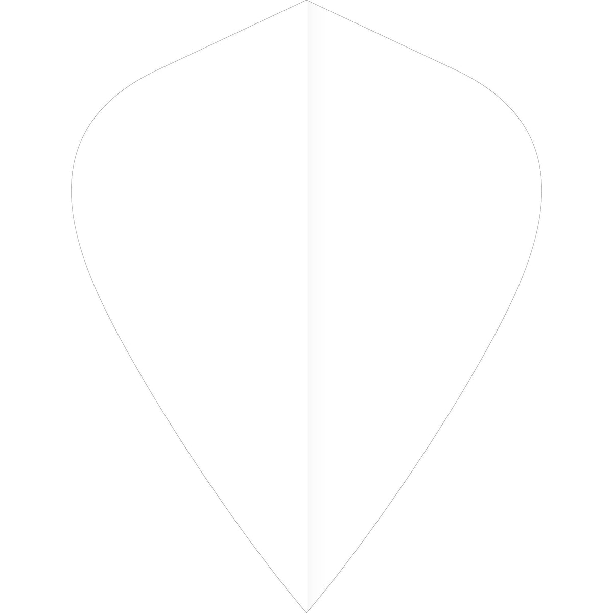 *Ruthless Poly Plain - Solid - Dart Flights - 75 Micron - Kite White