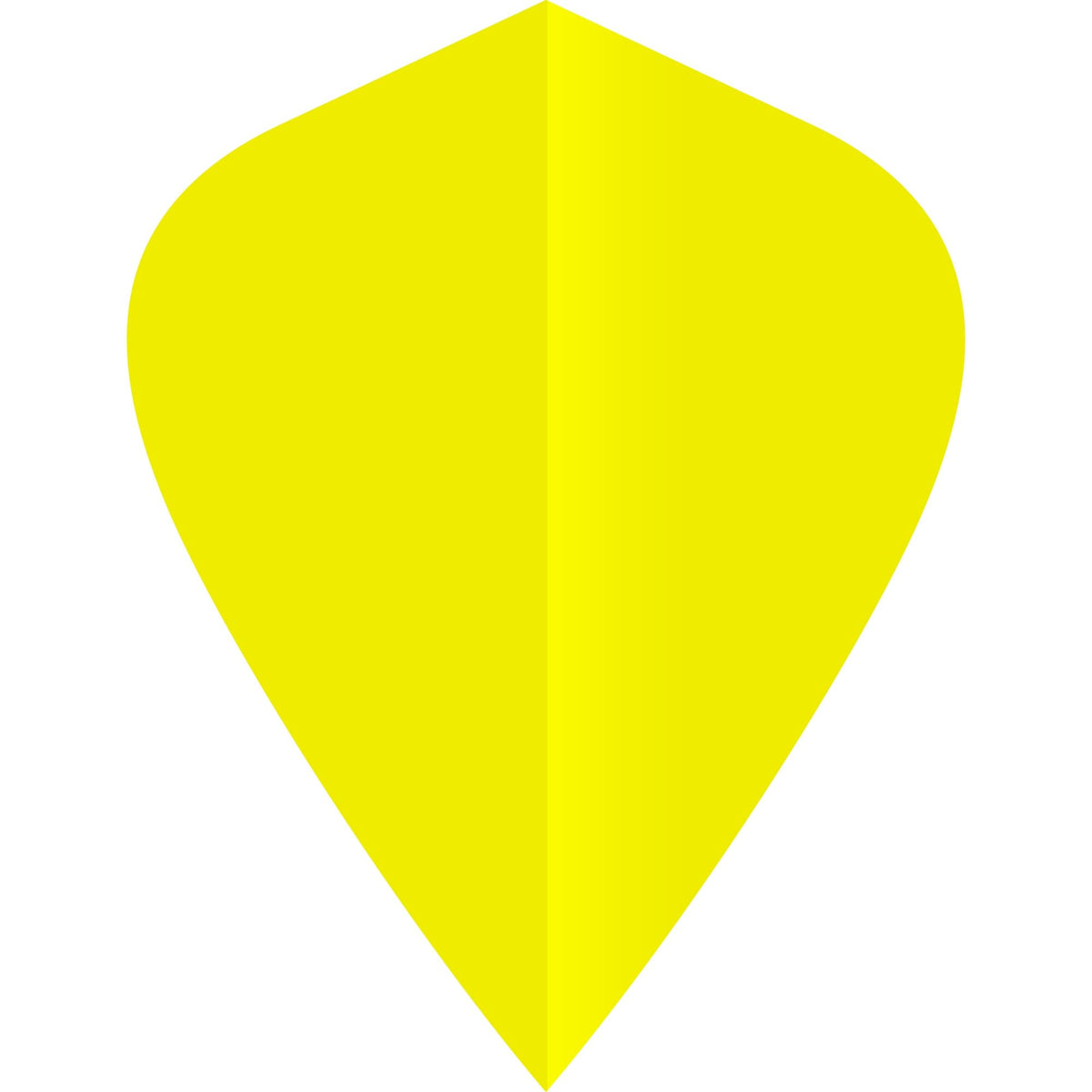 *Ruthless Poly Plain - Solid - Dart Flights - 75 Micron - Kite Yellow