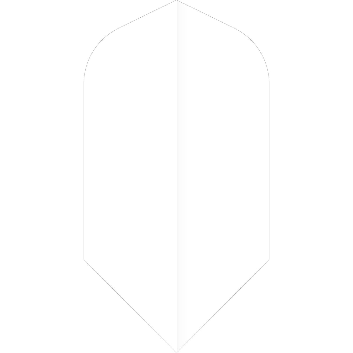 *Ruthless Poly Plain - Solid - Dart Flights - 75 Micron - Slim White