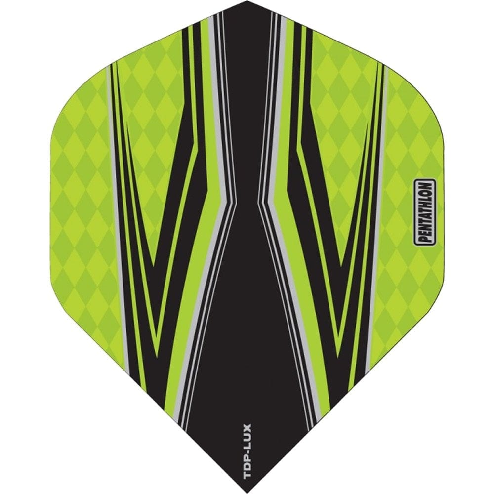 Pentathlon TDP-Lux Dart Flights - Vision Black Centre - No2 - Std Green