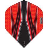 Pentathlon TDP-Lux Dart Flights - Vision Black Centre - No2 - Std Red