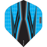 Pentathlon TDP-Lux Dart Flights - Vision Black Centre - No2 - Std Aqua Blue