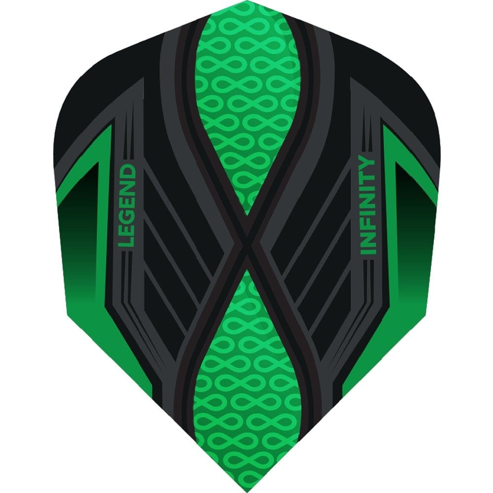 *Legend Infinity Dart Flights - 100 Micron - No2 - Std Green