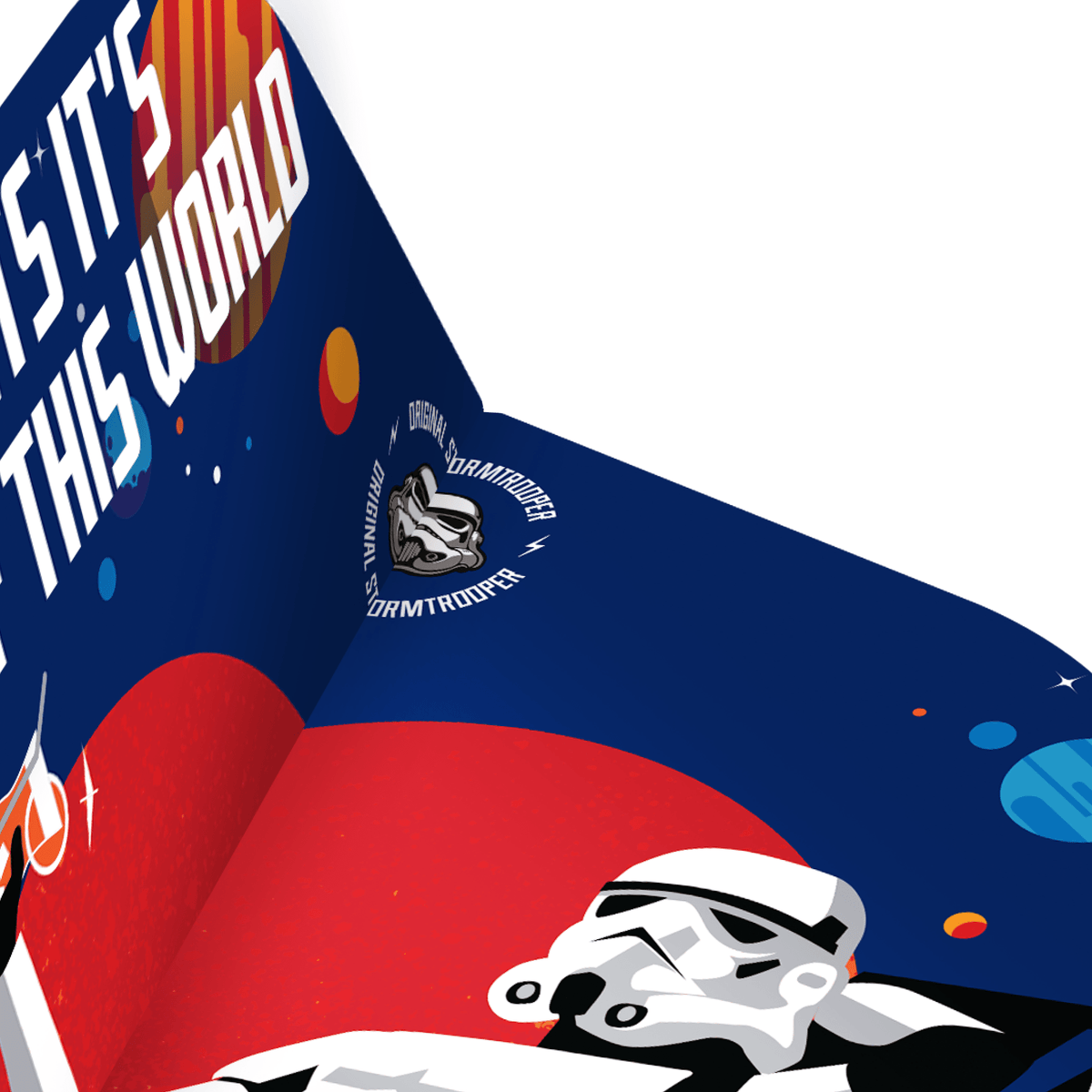 Original StormTrooper Dart Flights - Official Licensed - No2 - Std - Storm Trooper - Out of This World
