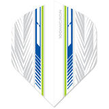 Designa Racing Flights - Standard No2 - 100 Micron - Green & Blue