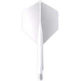 Unicorn Forge Flights - Moulded Flight & Shaft System - Plus Std - Medium - Clear