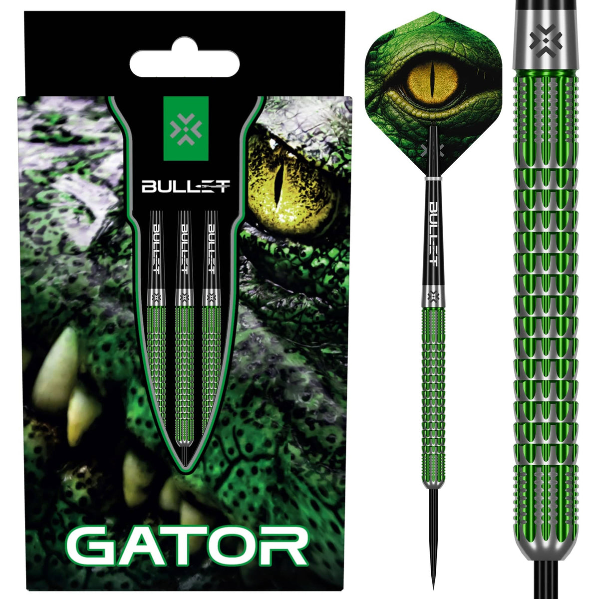 Bullet Gator Darts - Steel Tip - 90% Tungsten