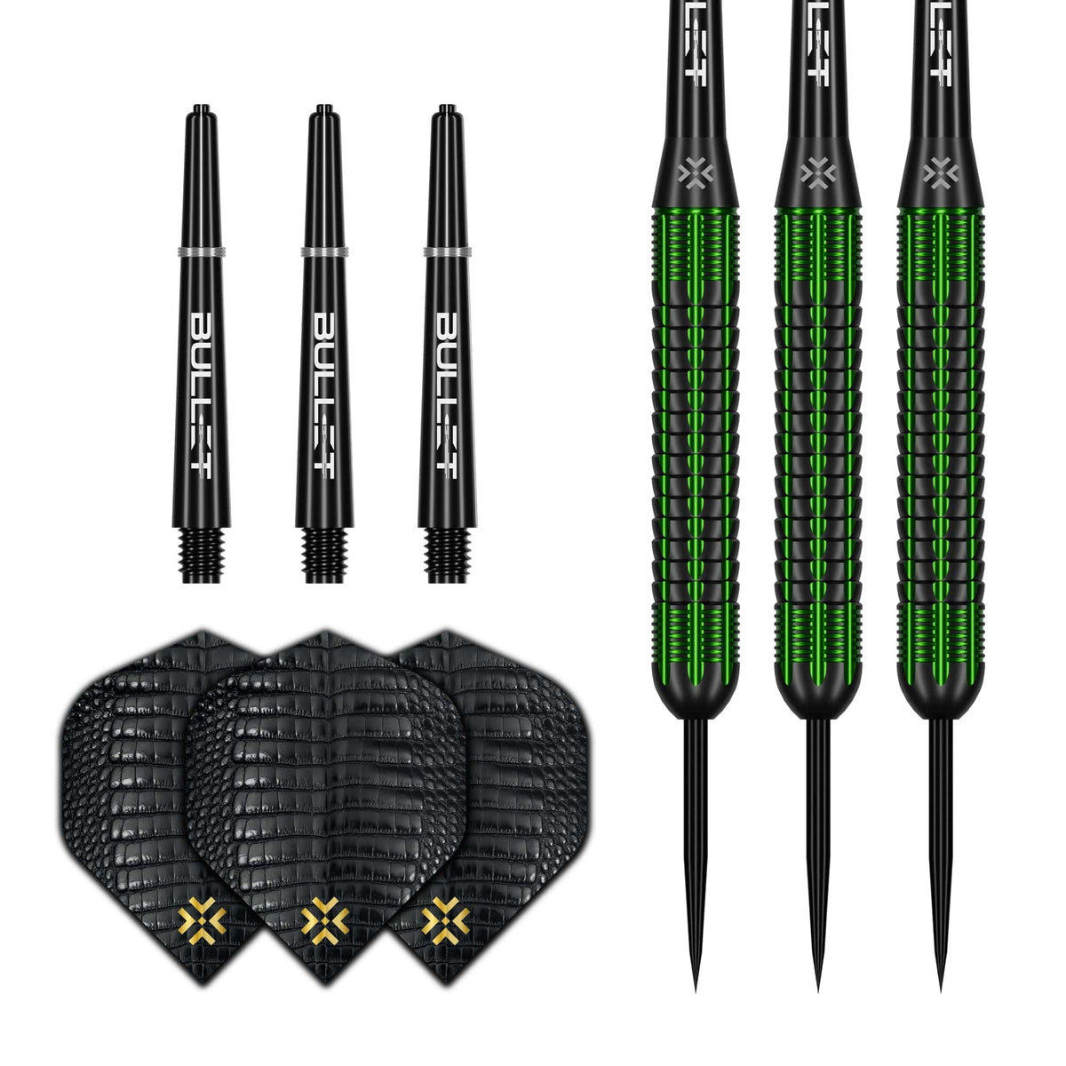 Bullet Gator Darts - Steel Tip - Brass 22g