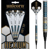Unicorn Hexium Darts - Soft Tip - 90% Tungsten - Style 2 21g