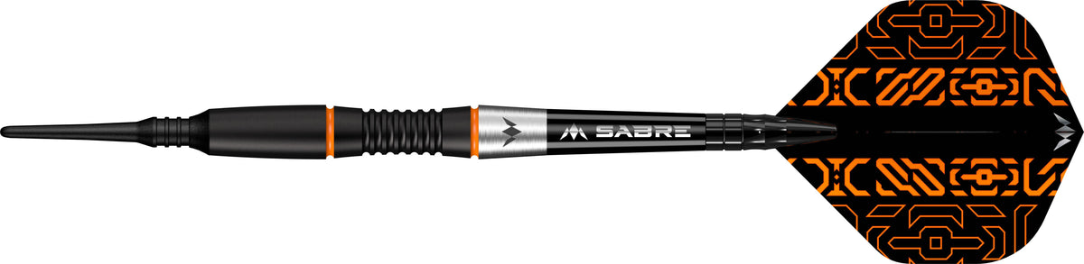 Mission Horizon Darts - Soft Tip - 95% Tungsten - Black PVD & Orange - 18g