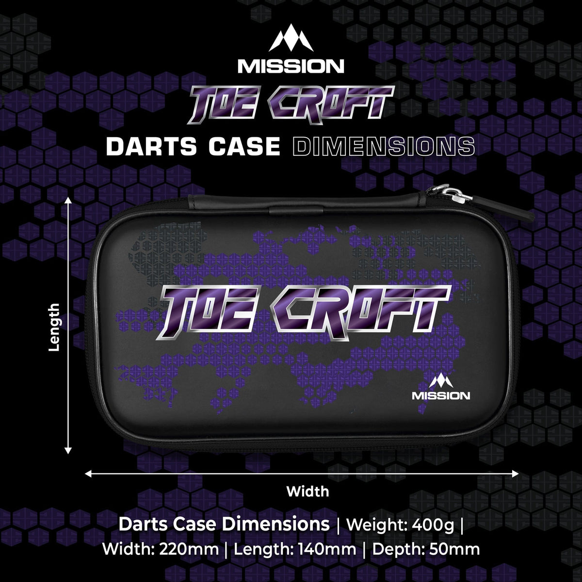 Mission Darts Players- EVA Dart Case - Joe Croft