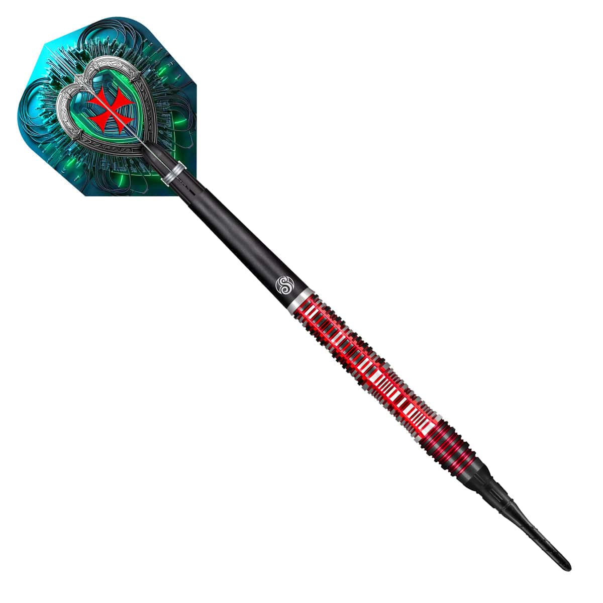 Shot Future Knights Darts - Soft Tip - 90% Tungsten - Dreadheart - 20g
