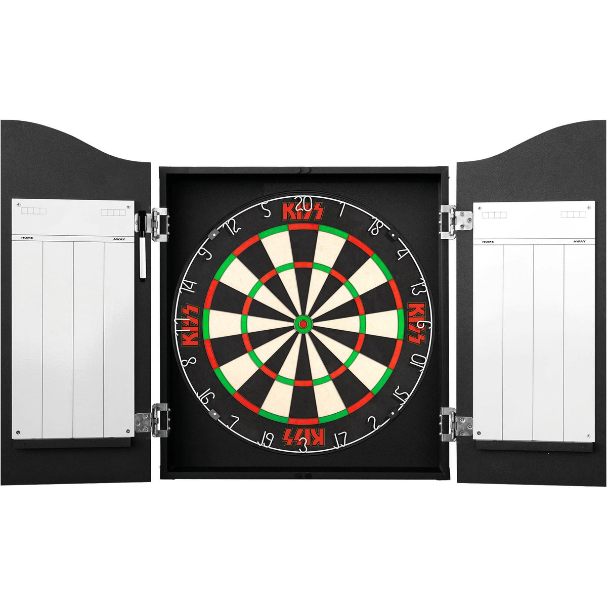 Kiss Dartboard Cabinet - Official Licensed - C2 - Premium Black - Love Gun