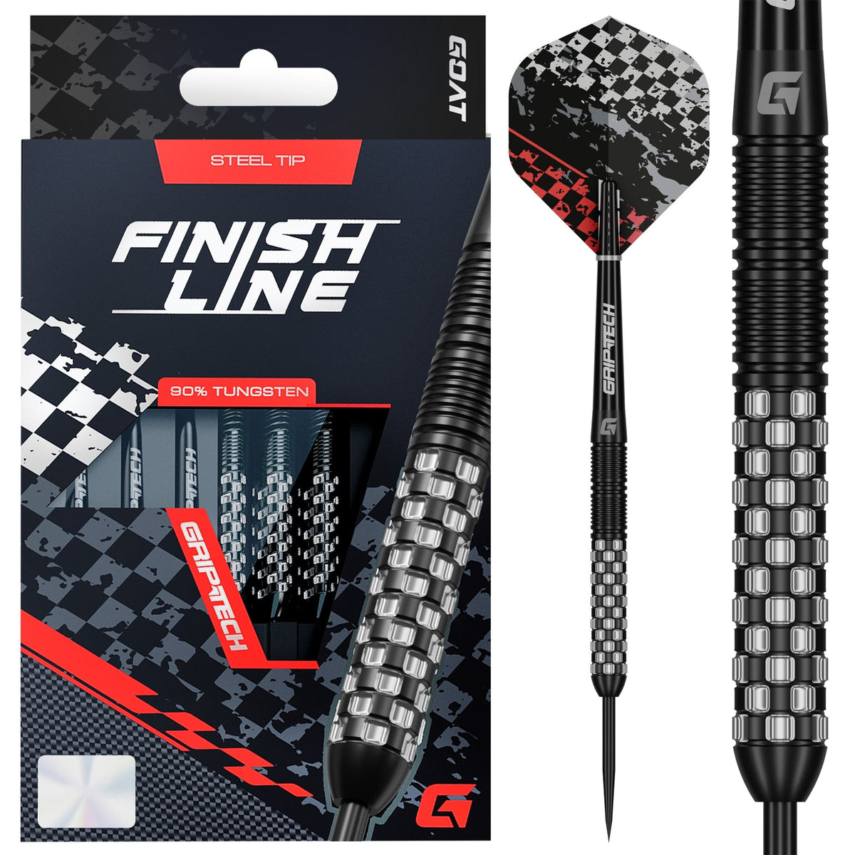 GOAT Finish Line Darts - 90% Tungsten - Steel Tip