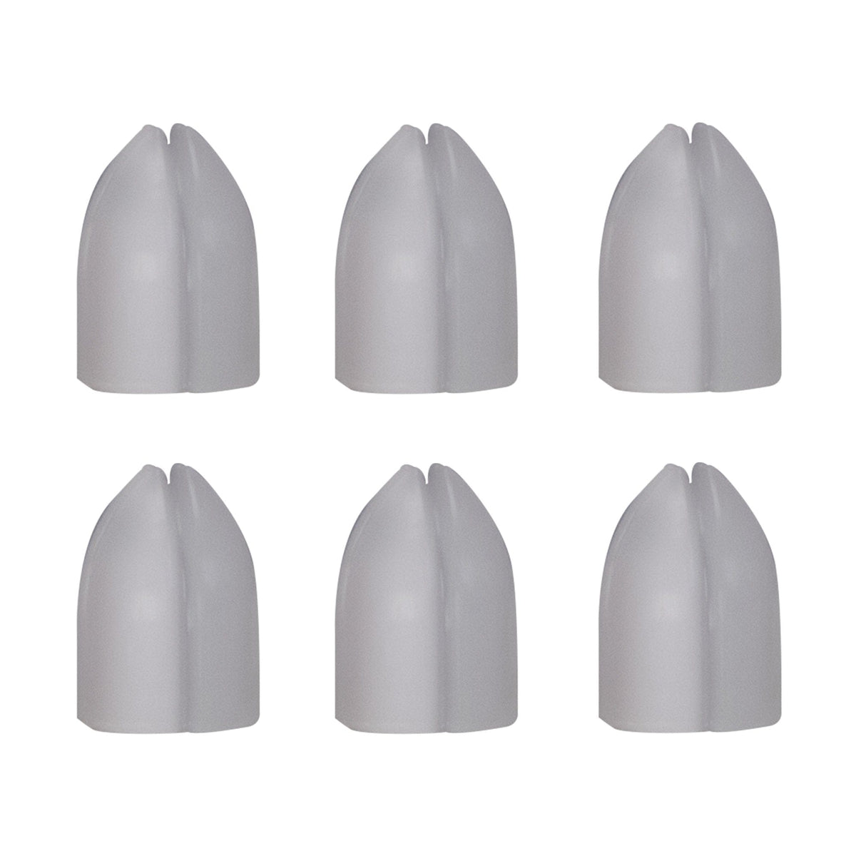 L-Style - Shell Lock Rings - for use with regular flights White