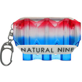 *L-Style - Natural 9 - KrystaL Flight Case - Tri Colour Blue