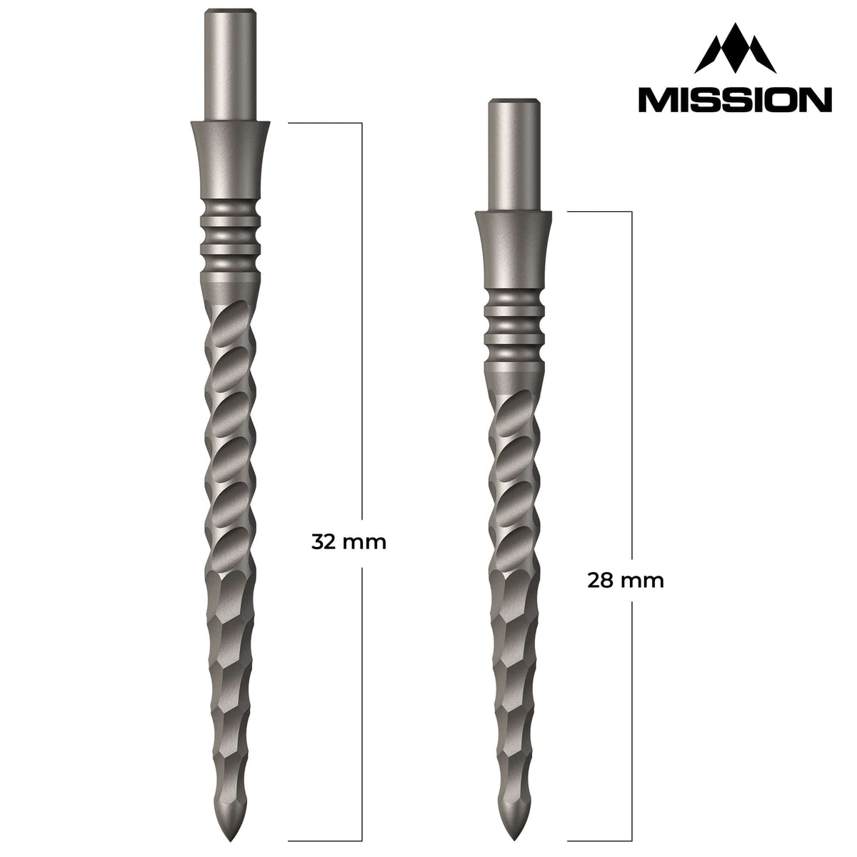 Mission Sniper Points - Steel Tip - Precision Spare Points - Lunar CS - Silver