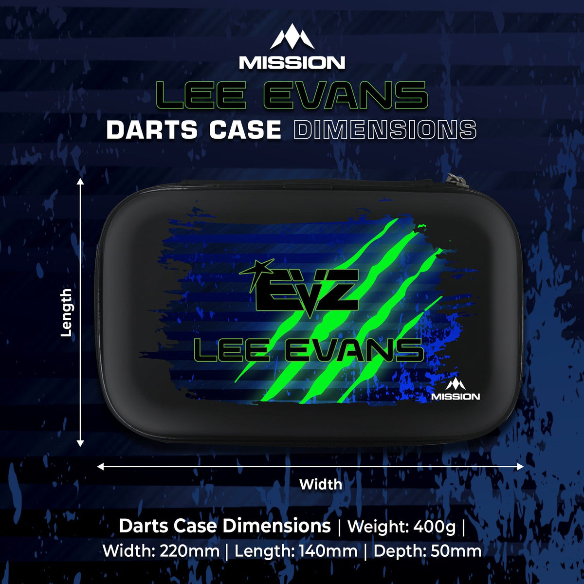 Mission Darts Players- EVA Dart Case - Lee Evans