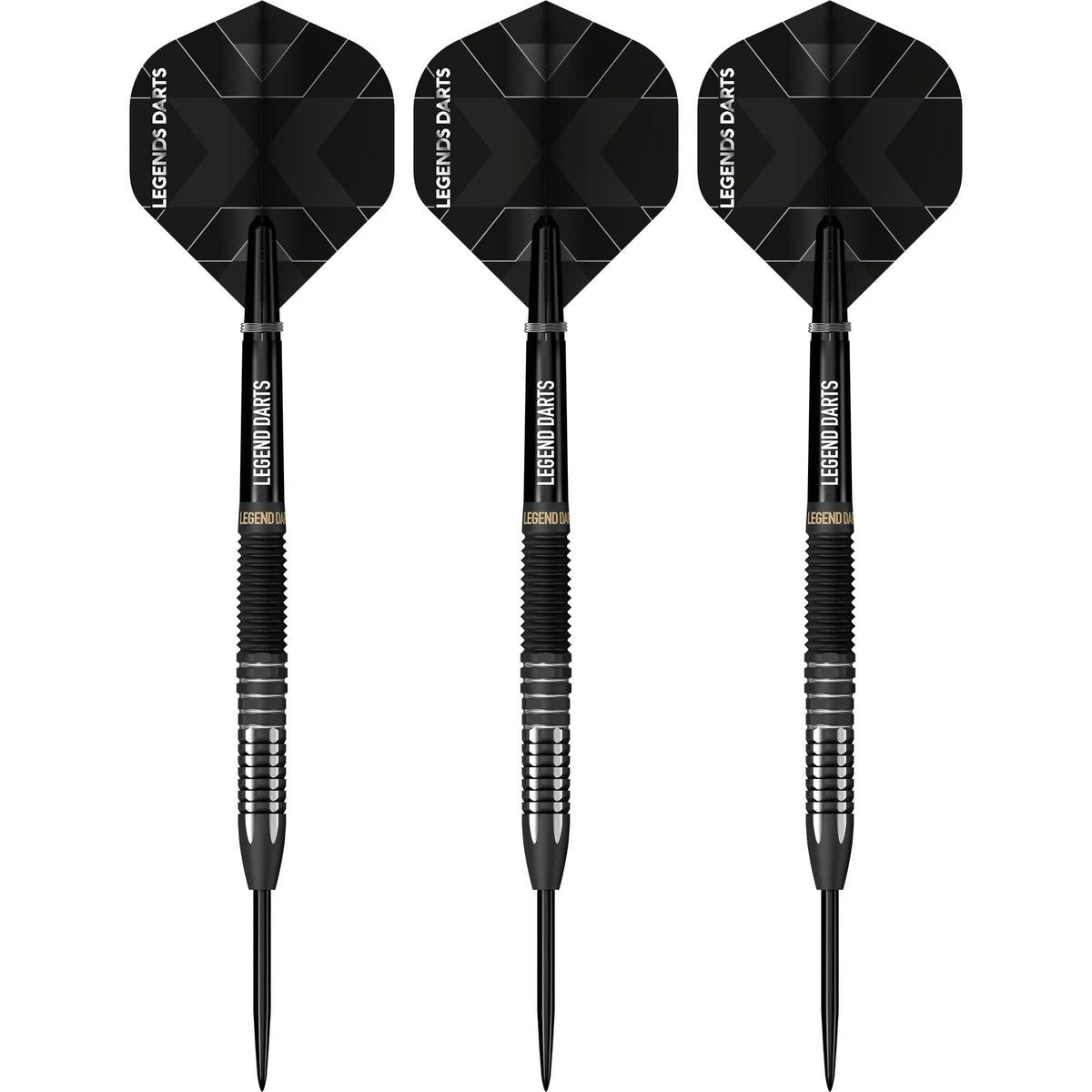Legend Darts - Steel Tip - Revolution Series - B18 - Black - Straight Multi Cut