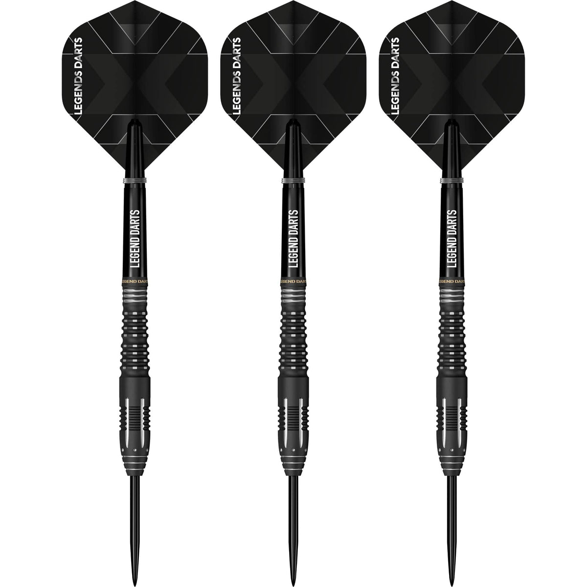Legend Darts - Steel Tip - Revolution Series - B19 - Black - Ring & Milled Cut