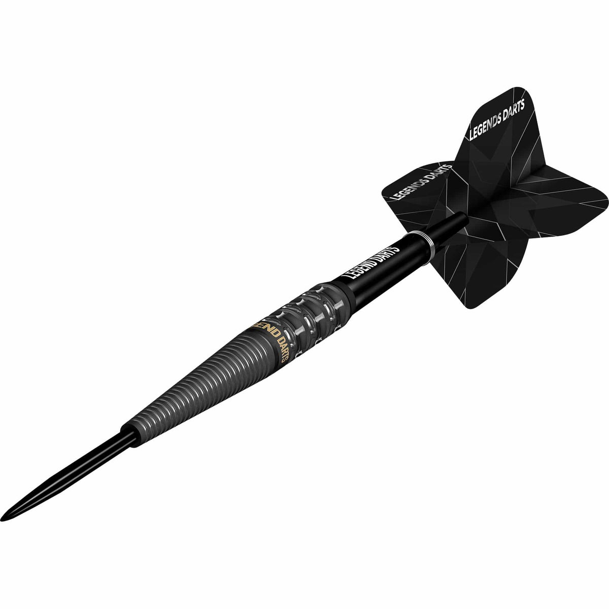 Legend Darts - Steel Tip - Revolution Series - B20 - Black -Tapered Ring & Milled Cut