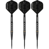 Legend Darts - Steel Tip - Revolution Series-  B23 - Black - Front Taper Ring & Milled Cut