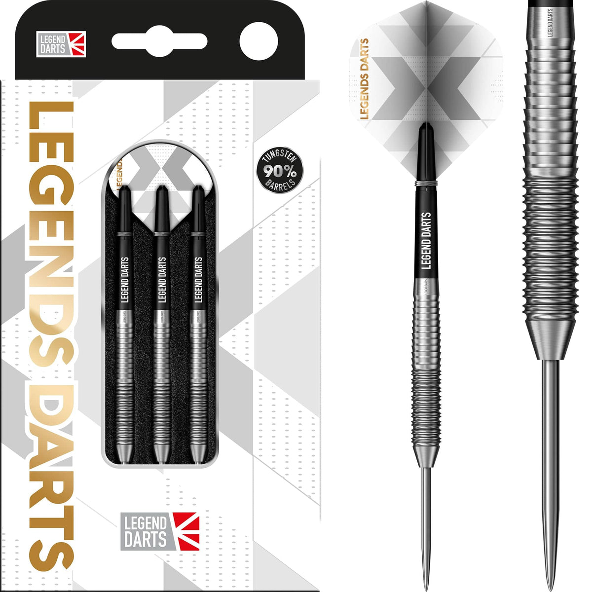Legend Darts - Steel Tip - 90% Tungsten - Pro Series - V13 - Rear Shark 23g