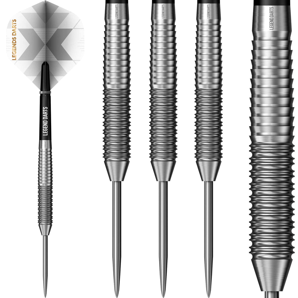 Legend Darts - Steel Tip - 90% Tungsten - Pro Series - V13 - Rear Shark