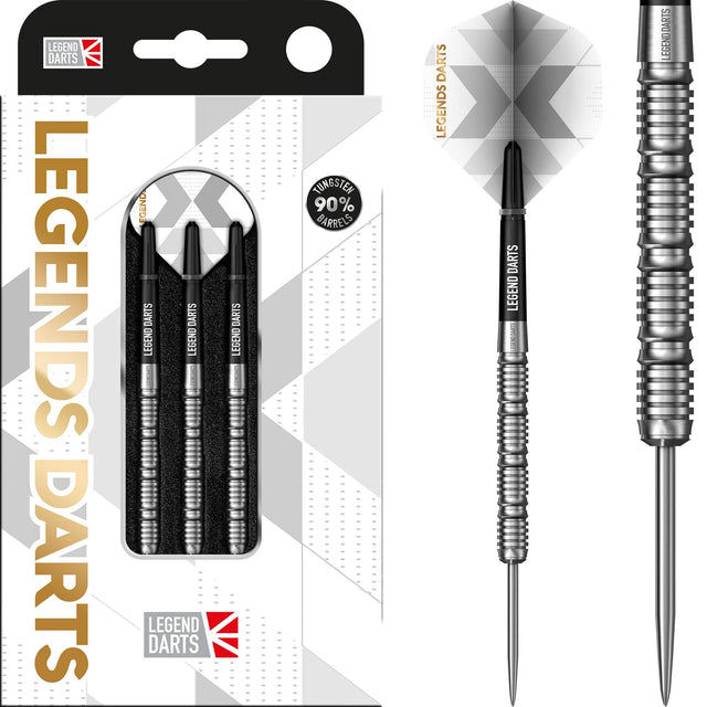 Legend Darts - Steel Tip - 90% Tungsten - Pro Series - V17 - Quad Ring 22g
