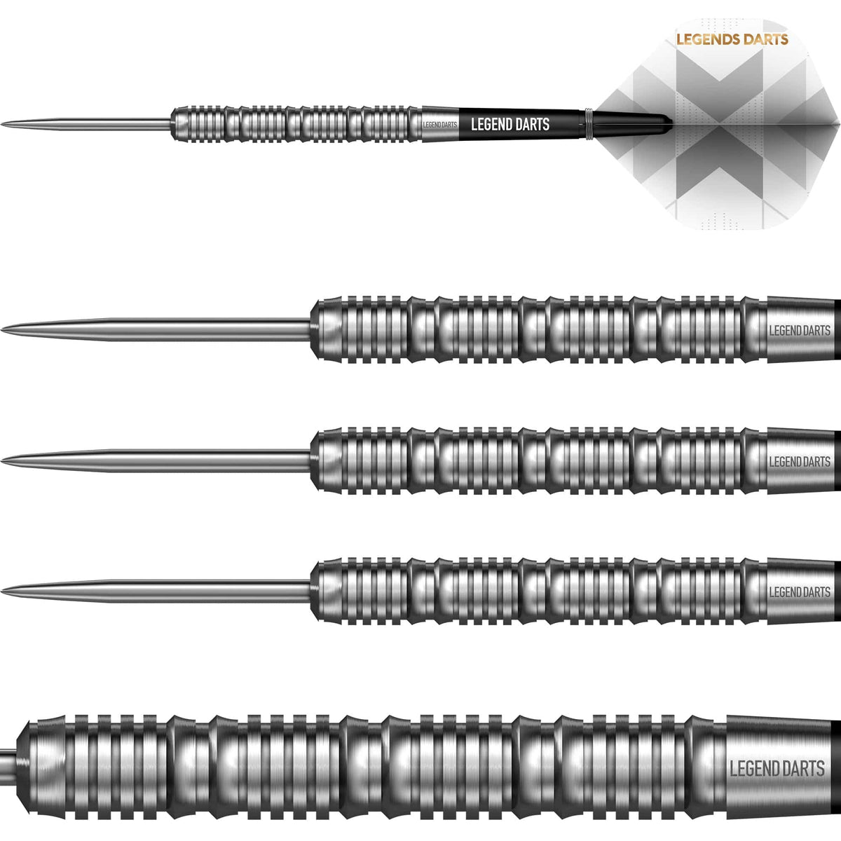 Legend Darts - Steel Tip - 90% Tungsten - Pro Series - V17 - Quad Ring