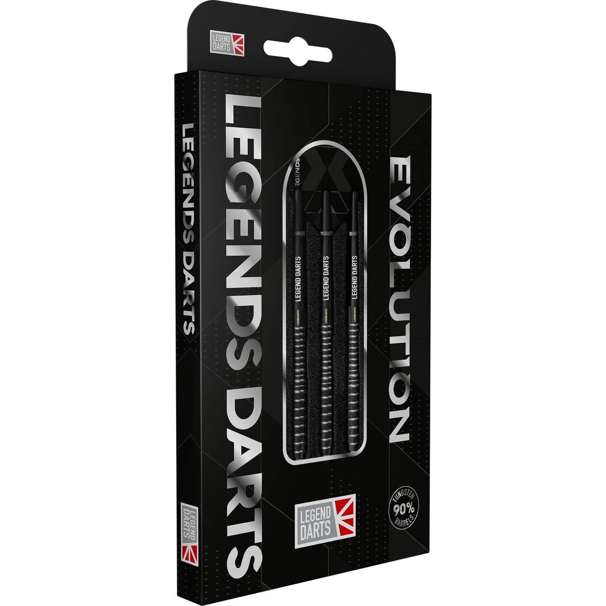 Legend Darts - Steel Tip - Evolution Series - B12 - Black - Torpedo Mix
