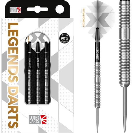 Legend Darts - Steel Tip - 90% Tungsten - Pro Series - V19 - Ringed 22g