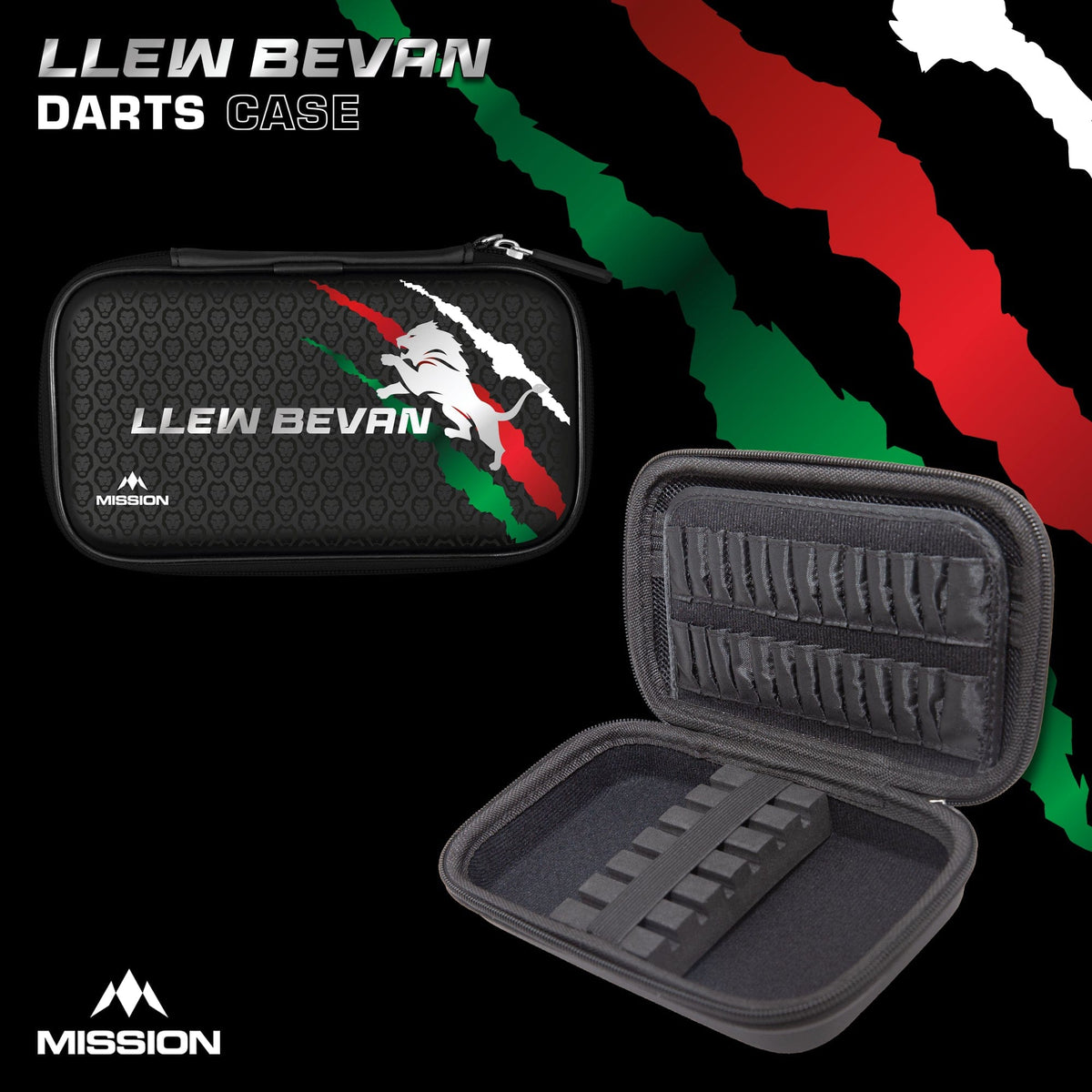 Mission Darts Players- EVA Dart Case - Llew Bevan
