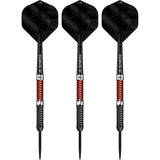 Mission Llew Bevan Darts - Steel Tip - 90% Tungsten - Black & Red Electro