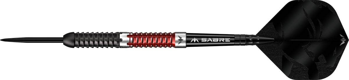 Mission Llew Bevan Darts - Steel Tip - 90% Tungsten - Black & Red Electro