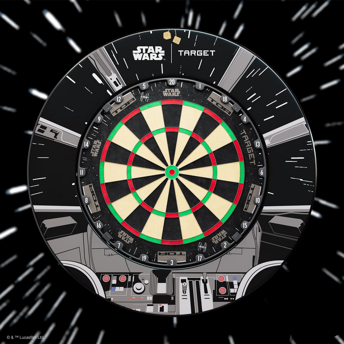 Target Star Wars Bundle - Millennium Falcon - Dartboard & Surround
