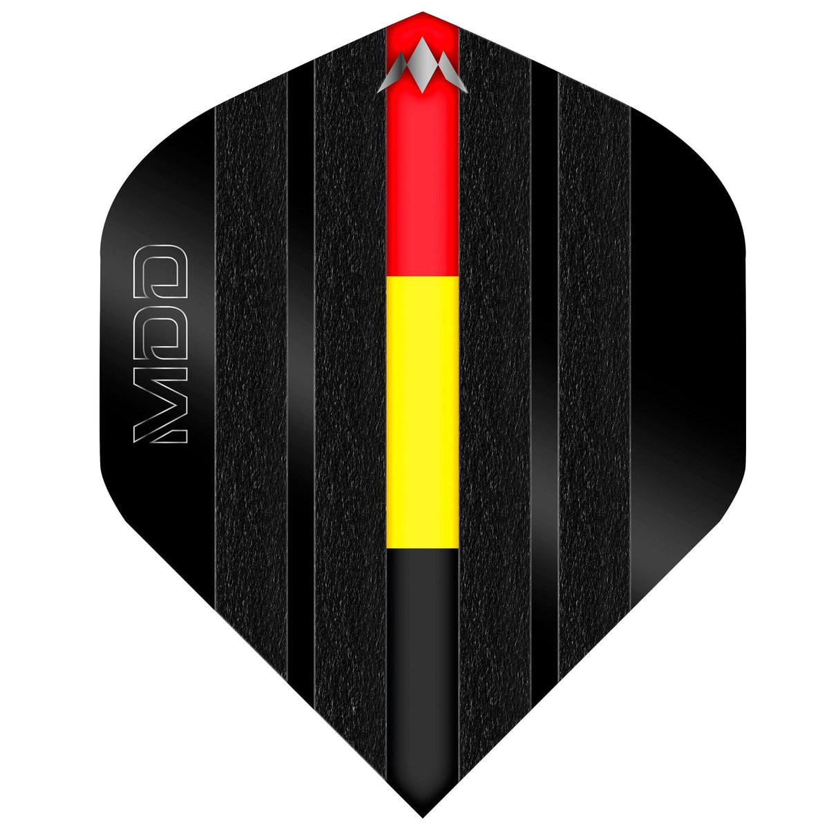 Mission Solo Dart Flights - 100 Micron - Standard No2 - Mike De Decker - Black