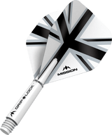 Mission Alliance X Black No2 Dart Flights Combo With Griplock Shafts White / Short