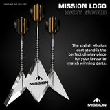 Mission Acrylic Dart Stand - Logo - 3 Dart Display Stand