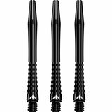 Mission Atom13 Aluminium Shafts - Anodised Metal Stems - Black