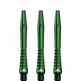 Mission Atom13 Aluminium Shafts - Anodised Metal Stems - Green