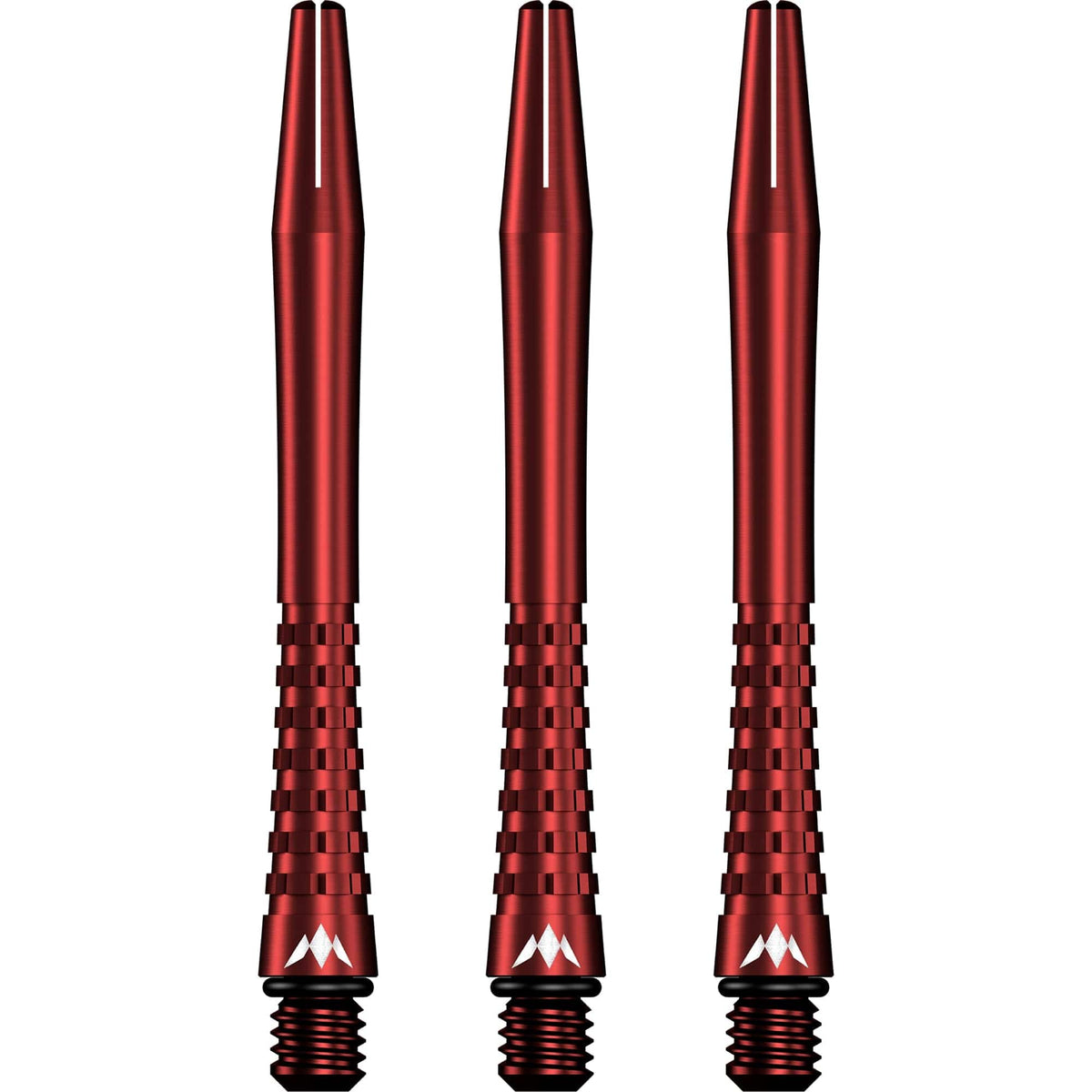 Mission Atom13 Aluminium Shafts - Anodised Metal Stems - Red