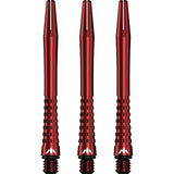 Mission Atom13 Aluminium Shafts - Anodised Metal Stems - Red