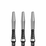 Mission Atom13 Aluminium Shafts - Natural Metal Stems - Black
